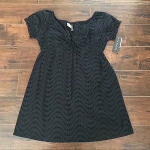 Black La Blanca Eyelet Swim Cover Up  NEW